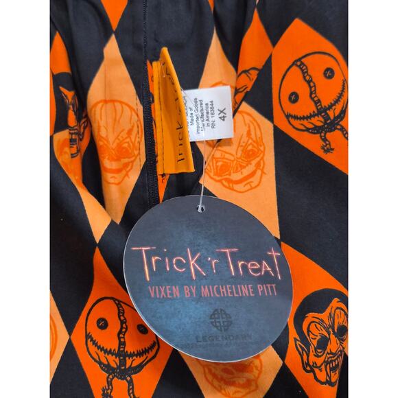 4X Trick r Treat Vixen Swing Dress By Micheline Pitt - Picture 5 of 6